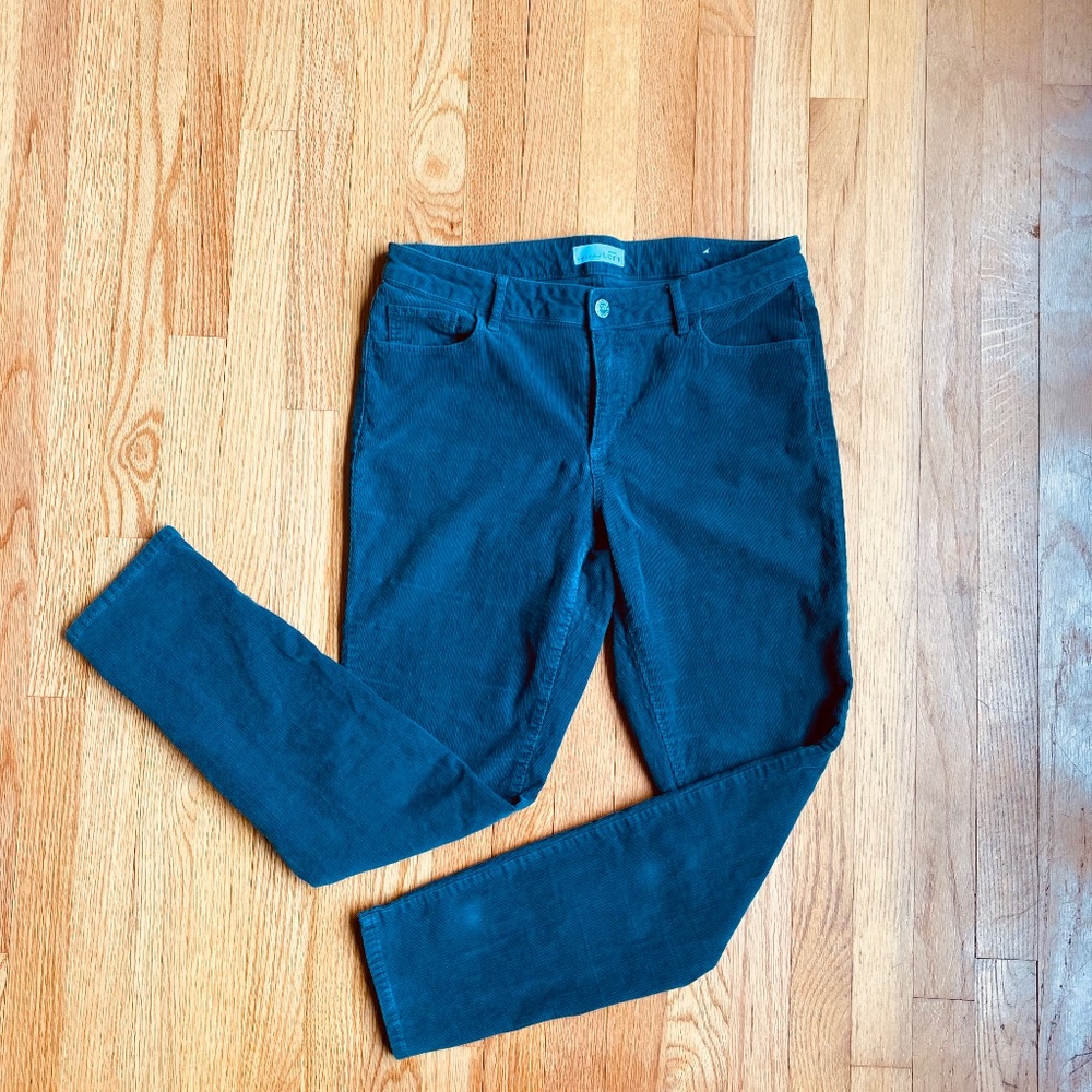 Loft Green corduroy jeans
